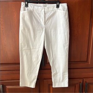 Talbots The Perfect Crop White Pants